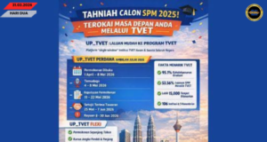 15,000 penuduk belajarka TVET diberi, peminta dibuka pagila nyetukka 8 MEI