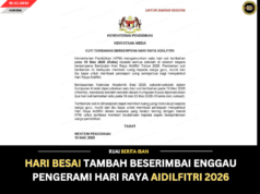 HARI BESAI TAMBAH BESERIMBAI ENGGAU PENGERAMI HARI RAYA AIDILFITRI 2026