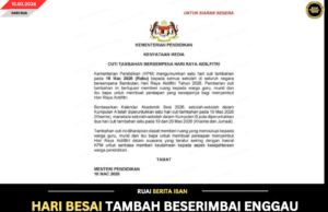 HARI BESAI TAMBAH BESERIMBAI ENGGAU PENGERAMI HARI RAYA AIDILFITRI 2026