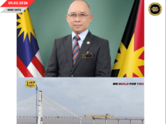 JEMBATAN BATANG LUPAR 1 DEKA DISAMBUNG PENUH MINGGU TU, TEMBU BULAN MEI 2026.