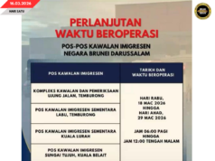 JAM OPERASYEN POS BEJAGA IMIGRESEN DILANJAR BERENGKAH ARI 18-29 MAC 2026