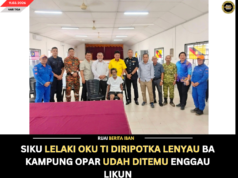 SIKU LELAKI OKU TI DIRIPOTKA LENYAU BA KAMPUNG OPAR UDAH DITEMU ENGGAU LIKUN