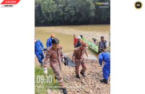 LELAKI DIRIPOTKA LENYAU DITEMU LEMAS BA SUNGAI KANOWIT