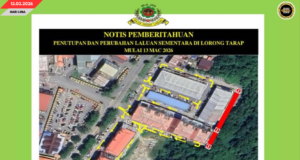 LORONG TARAP DITUTUP SEMENTARA KETEGAL RISIKO TANAH TUSUR