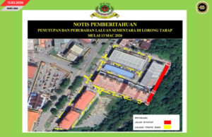 LORONG TARAP DITUTUP SEMENTARA KETEGAL RISIKO TANAH TUSUR