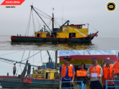 APMM ZON MARITIM BINTULU NGETAN SEBUAH KAPAL BERIKAN DIPELABA NGELANGGAR SYARAT LISIN BA TANJUNG PAYUNG