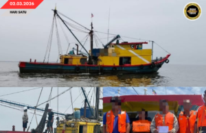 APMM ZON MARITIM BINTULU NGETAN SEBUAH KAPAL BERIKAN DIPELABA NGELANGGAR SYARAT LISIN BA TANJUNG PAYUNG