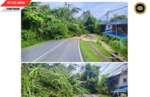 BEKAL AI TEJANGGAL SEMENTARA KETEGAL PAIP HDPE 280mm RUNTUH BA KAMPUNG BUKIT KOTA NUJU KAMPUNG PEMUKAT, JALAI BUANGSIOL