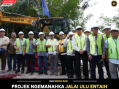 PROJEK NGEMANAHKA JALAI ULU ENTAIH BEUNGKUS RM19.6 JUTA UDAH DIPENYADI