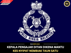 KEPALA PENGAJAR DITAN DIKENA MANTU KES NYIPAT NEMBIAK TAUN SATU