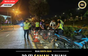 30 ITI SAMAN, 7 BUAH MOTOSIKAL DIRAMPAS BA OP SAMSENG JALAI DI KUCHING