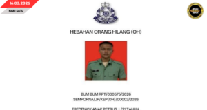 SIKU RABAN SOLDADU DIRIPOTKA LENYAU BA PULAU PANDANAN, POLIS MINTA BANTU ARI MENSIA MAYUH