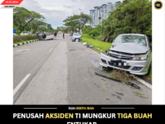 PENUSAH AKSIDEN TI MUNGKUR TIGA BUAH ENTUKAR