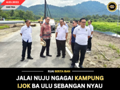 JALAI NUJU NGAGAI KAMPUNG IJOK BA ULU SEBANGAN NYAU DEKA TEMBU