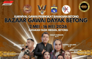 Bazaar Gawai Dayak Betong 2026 penuh enggau pemerindang, narit temuai