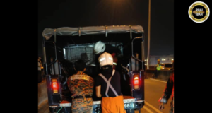 Aksiden ba Jematan Lutong, deriba Hilux bebadi