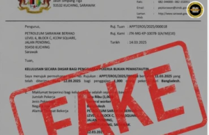 PETROS mansutka jaku tangkan ti terit, anang kena tipu surat tawaran kereja tiru