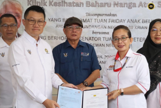 SARATOK, 16 April — Projek ngaga Klinik Pengerai Nanga Atoi di Saratok ke beungkus RM5,607,454.86, diatu udah tembu penuh sereta diserah ngagai piak ke bekaul ba sebengkah pengerami rasmi ke diatur kemari.
