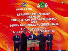 Palan Penyangkai Kapal Bintulu mengkang nyadi pengerembai kuasa beresi, Sarawak ngenegapka kapasiti industri