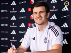 Maguire nyain kontrak baru enggau Manchester United nyentukka 2027