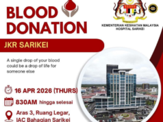 Kimpin Meri Darah JKR Sarikei ngemeratka pengawa mantu nyelamatka nyawa