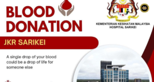 Kimpin Meri Darah JKR Sarikei ngemeratka pengawa mantu nyelamatka nyawa