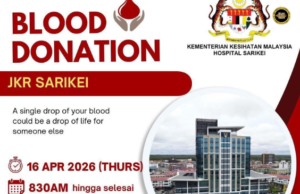 Kimpin Meri Darah JKR Sarikei ngemeratka pengawa mantu nyelamatka nyawa