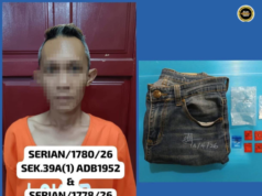 Siku lelaki ditan ketegal ngembuan syabu ba Serian