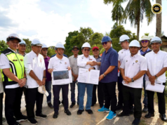 Pengawa Nyerahka Tapak Projek Penyambung HT/LT Tanjung Sebekut Ngenegapka Infrastruktur Menua Pesisir Spaoh
