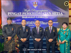 Direktor JKR Sarawak ngulu pengerami nyuaka pingat PPS di Limbang