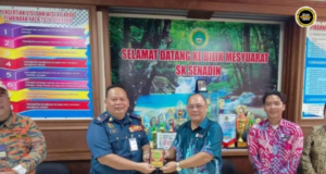 SK Senadin Nyain MoU Enggau Bomba Lutong Dikena Negapka Kelab Bomba Cilik