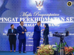 Unus Tambi antara penerima Midul PSS Di Limbang