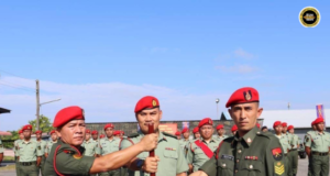 Pengawa bebaris, nyerahka pangku pengawa KSM 9 Kompeni KPTD