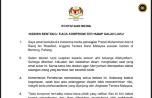 Enda belembut, penusah di Bentong deka dipansik enggau terit-Khaled