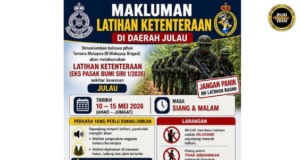 Latih Soldadu di Julau 10–15 Mei, peranak dipinta anang tekenyit lalu ngasika atur