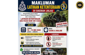 Latih Soldadu di Julau 10–15 Mei, peranak dipinta anang tekenyit lalu ngasika atur