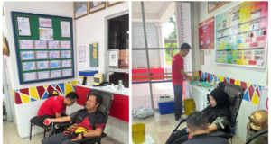 Kimpin meri darah kerjasama Sepital Sarikei enggau bomba Bintangor mujur