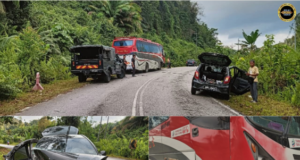 Kerita Axia ensayar ngujungka betempuh enggau bas ba Jalai Pakan