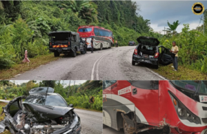 Kerita Axia ensayar ngujungka betempuh enggau bas ba Jalai Pakan