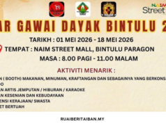 Pasar Gawai Dayak Bintulu 2026 ngerichahka pengerami mandangka pesaka budaya menua tu