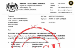 Surat pemendar pengereja pengawa ukai peranak menua dientaska pelesu — JTK SARAWAK