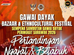 Pekit Ngajat enggau Betabuh beserimbai enggau Gawai Dayak 2026 dibuka ngagai penyereta