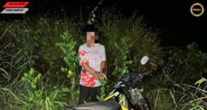 Saspek kes enchuri mutosikal ditan, Polis mujur ngerampas Honda Wave