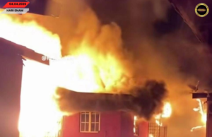 Penusah 30 Tong Gis Meletup Ngepunka Penusah Angus Besai, Lapan Rumah Angus Di Kampung Chabang Tiga