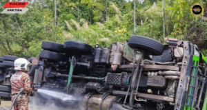 Deriba treler balat bakal pengudah tepawah ba Gunung Inas