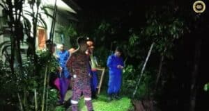 Stor nyimpan barang runtuh ketegal tanah tusur