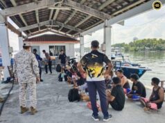 Bot dipelaba ngundan PATI diripotka karam ba kandang tasik Pulau Pangkor
