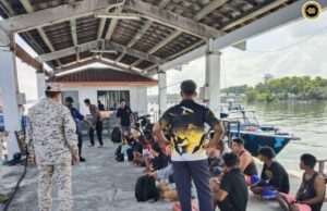 Bot dipelaba ngundan PATI diripotka karam ba kandang tasik Pulau Pangkor
