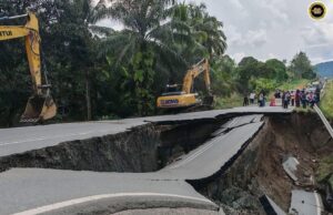 Jalai besai Lahad Datu-Tawau runtuh, jalai ditutup sementara