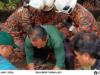 Baya Panjai Enam Kaki Dalam Parit Ditangkap Bomba Lutong